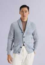 Load image into Gallery viewer, SLATE MERINO SHAWL CARDIGAN
