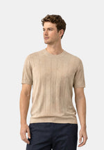 Load image into Gallery viewer, SUMMER CHAMPAGNE MERINO RIB TEE
