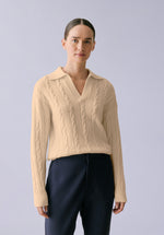Load image into Gallery viewer, TUSCAN MERINO POLO SWEATER
