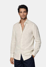 Load image into Gallery viewer, TAN LINEN SHIRT
