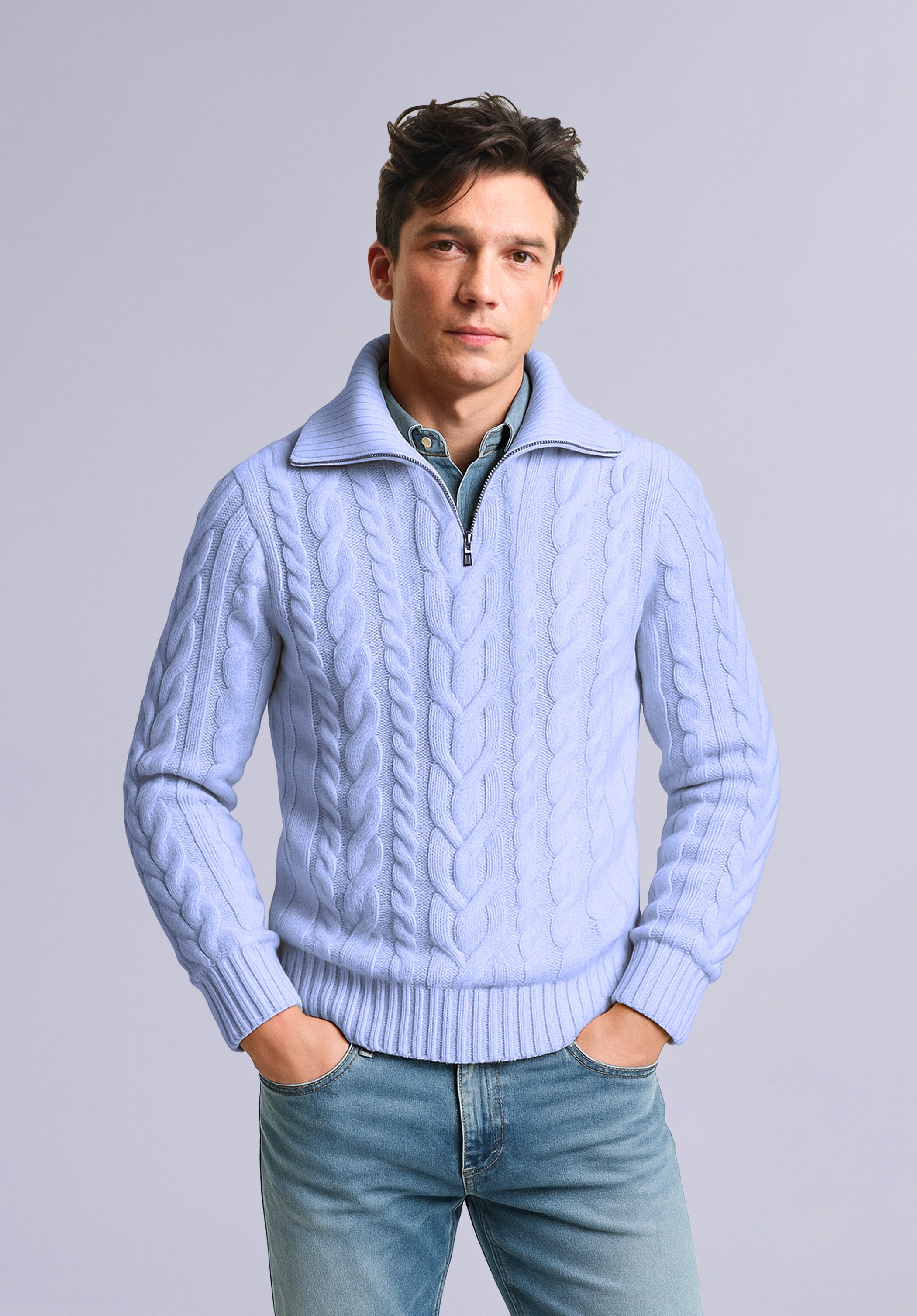 SKY MERINO CABLE SWEATERS