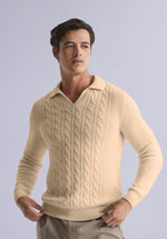 Load image into Gallery viewer, TUSCAN MERINO POLO SWEATER
