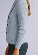 Load image into Gallery viewer, SLATE MERINO SHAWL CARDIGAN
