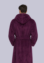 Load image into Gallery viewer, RAISIN WINTER HOODIE ROBE
