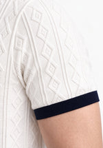 Load image into Gallery viewer, IVORY JACQUARD POLO
