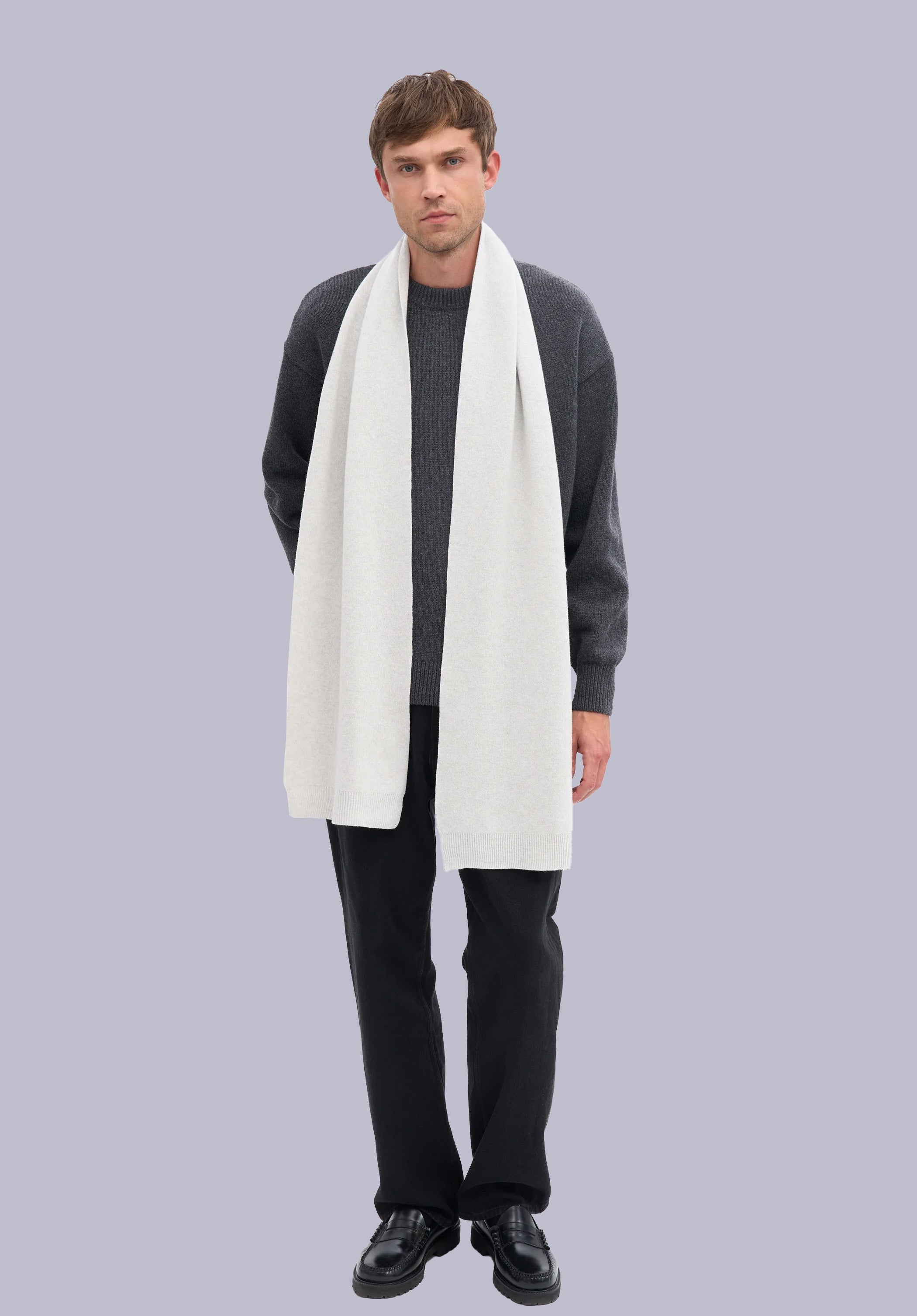 SLATE MERINO MUFFLER