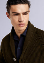 Load image into Gallery viewer, BRUNETTE MERINO SHAWL CARDIGAN
