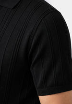 Load image into Gallery viewer, JET HALF ZIP RIBBED POLO
