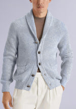 Load image into Gallery viewer, SLATE MERINO SHAWL CARDIGAN
