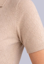 Load image into Gallery viewer, Champagne Prestige Summer Merino Polo
