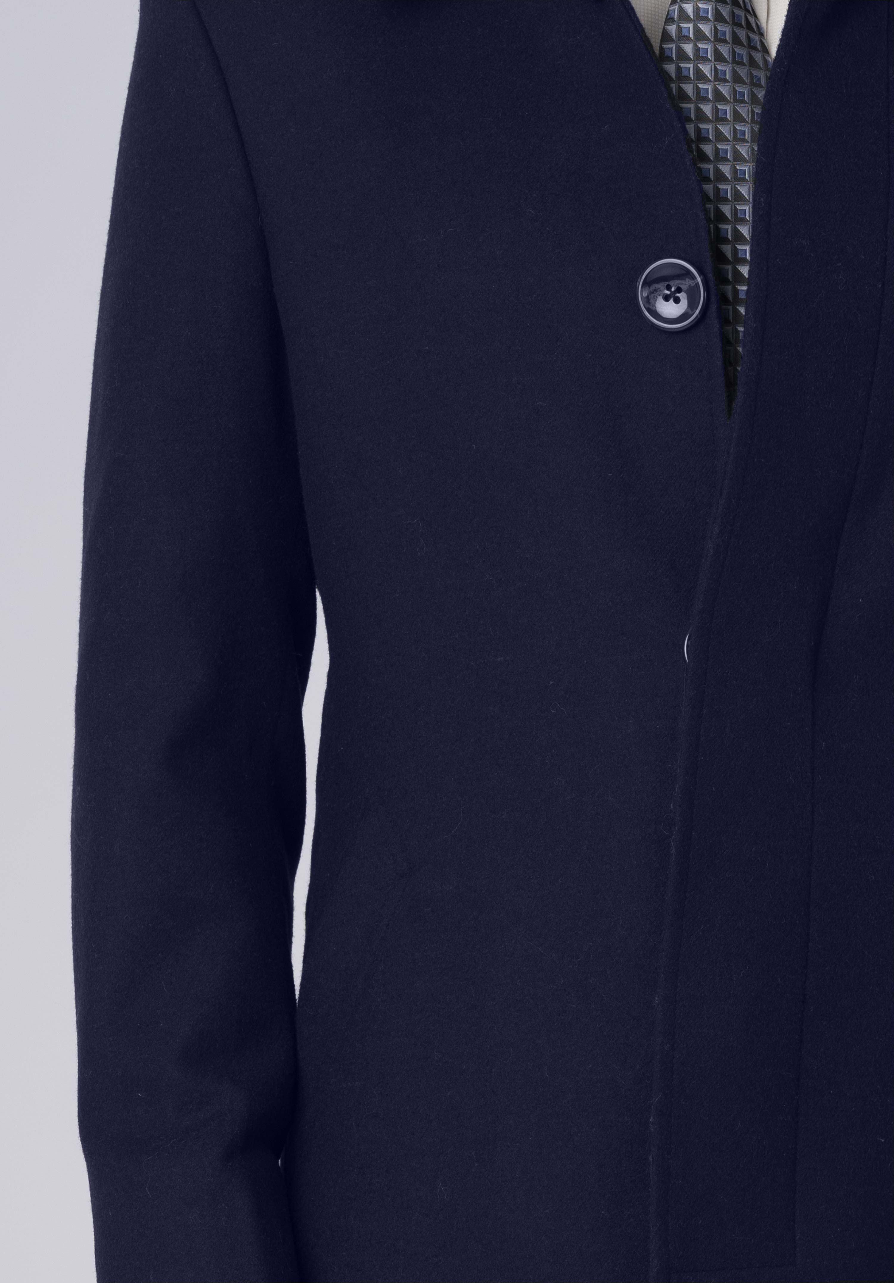 cashmere single breasted coat-men