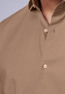 CEDAR HALF BAMBOO SILK SHIRT