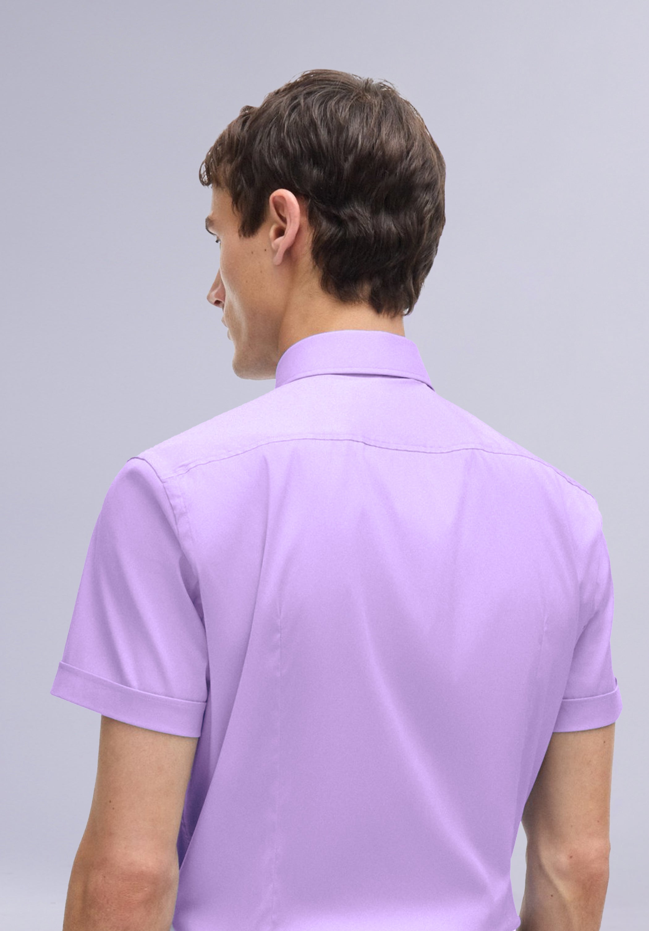 LAVENDER HALF BAMBOO SILK SHIRT