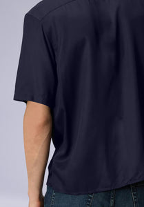 OXFORD HALF BAMBOO SILK SHIRT