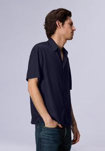 OXFORD HALF BAMBOO SILK SHIRT