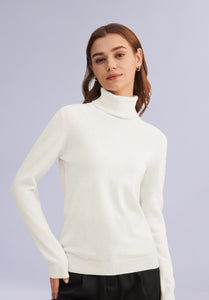 ECRU MERINO HIGH NECK