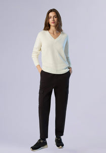 ECRU MERINO V NECK