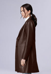 AURORA LEATHER COAT