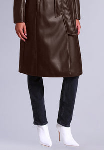 LUXE LEATHER WRAPCOAT