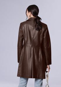 AURORA LEATHER COAT