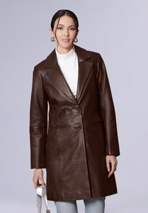 AURORA LEATHER COAT