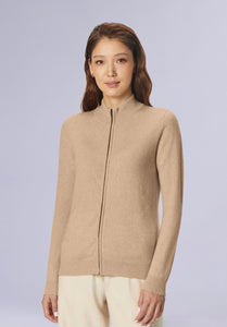 TAN MERINO CARDIGAN