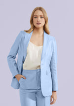 Load image into Gallery viewer, AQUA COTTON LINEN BLAZER
