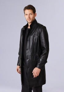 COLEMAN LEATHER TRENCH