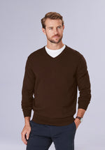 Load image into Gallery viewer, CARAMEL MERINO V NECK
