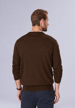 Load image into Gallery viewer, CARAMEL MERINO V NECK

