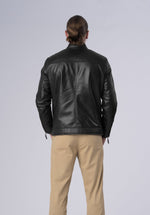 Load image into Gallery viewer, biker luxury leather jacket-men
