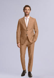 TAN LINEN BLAZER