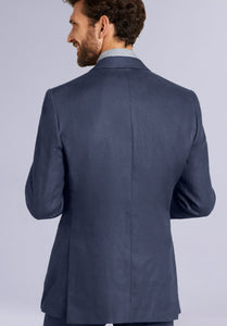 NAVY PEAK LINEN COAT