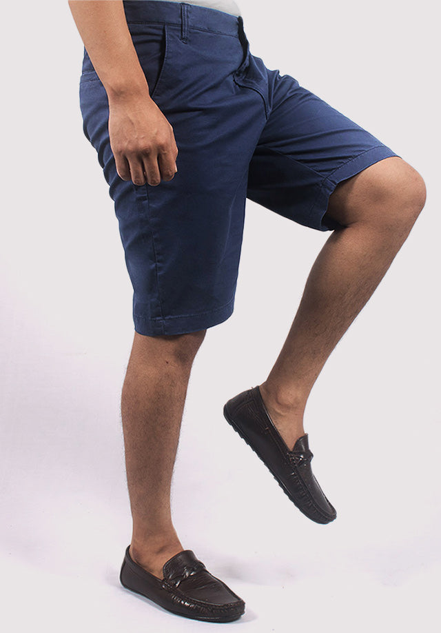 Ultramarine Cotton Shorts